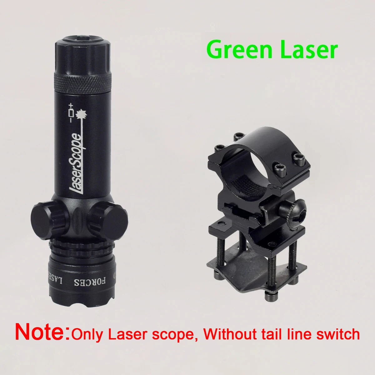 Tactical Rifle Scope Red Green Dot Laser Pointer Barrel Laser Sight 20mm Rail Mount Riflescope