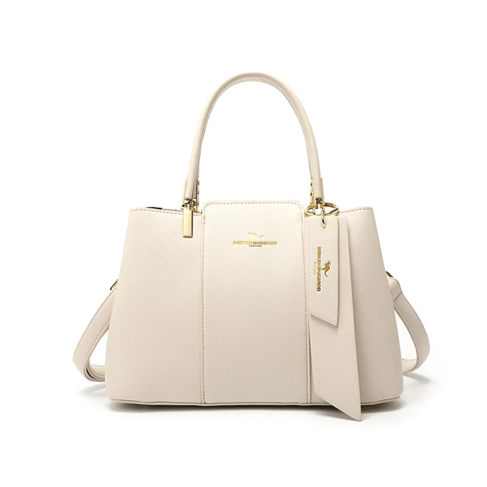 Luxury Handbag Fashion Print Large Capacity Soft Leather Women Shoulder Crossbody Bag Leisure Designer Ladies