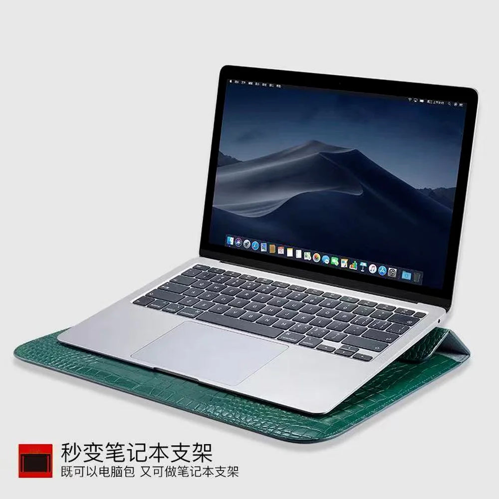 Custom Letters Laptop Sleeve For Macbook Air 13 Case 11 13.3 15.4 Retina Unisex Sleeve Envelope Leather Laptop Sleeve Pouch