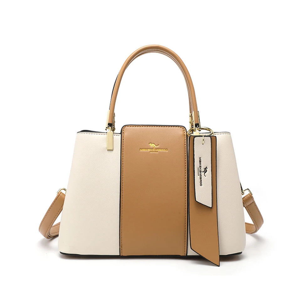 Luxury Handbag Fashion Print Large Capacity Soft Leather Women Shoulder Crossbody Bag Leisure Designer Ladies