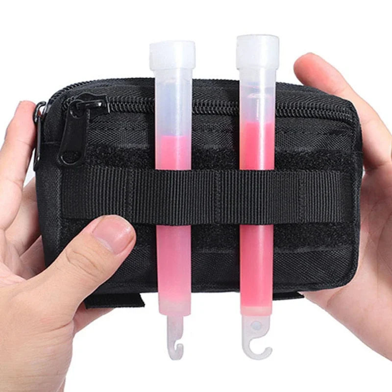 Double Layer EDC Pack Men Tactical Molle Waist Belt Oxford Hip Pouch Fanny Pack Camping Hunting Utility