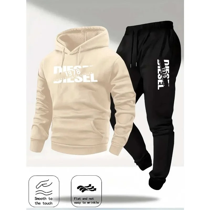 2026 popular autumn and winter new hooded sportswear sportswear fashion hooded sportswear casual sportswear and pants two in one