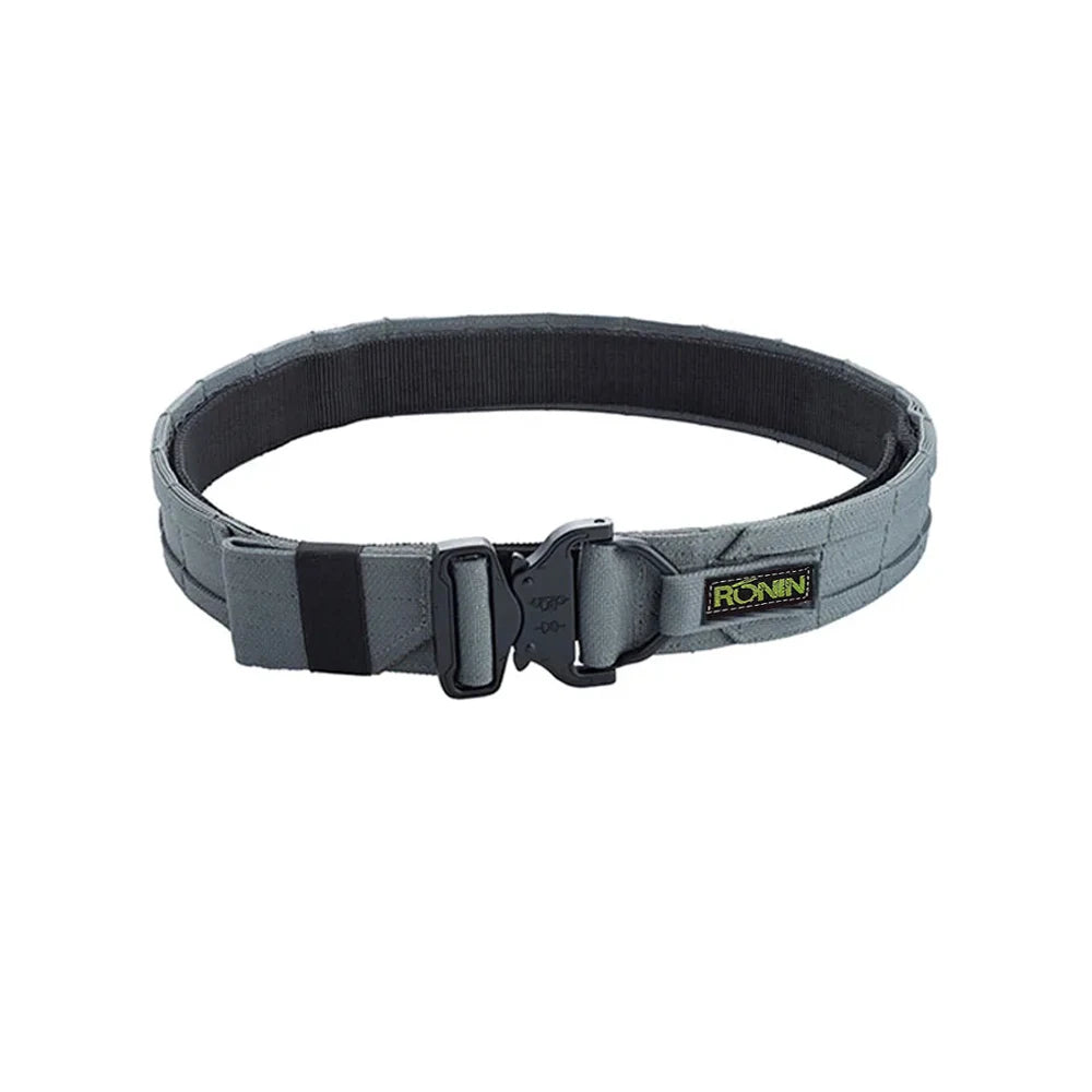 50cm 2 inch Width Ronin Style Tactical Molle Belt Outdoor Hunting Double Layer Belt Molle System Belt