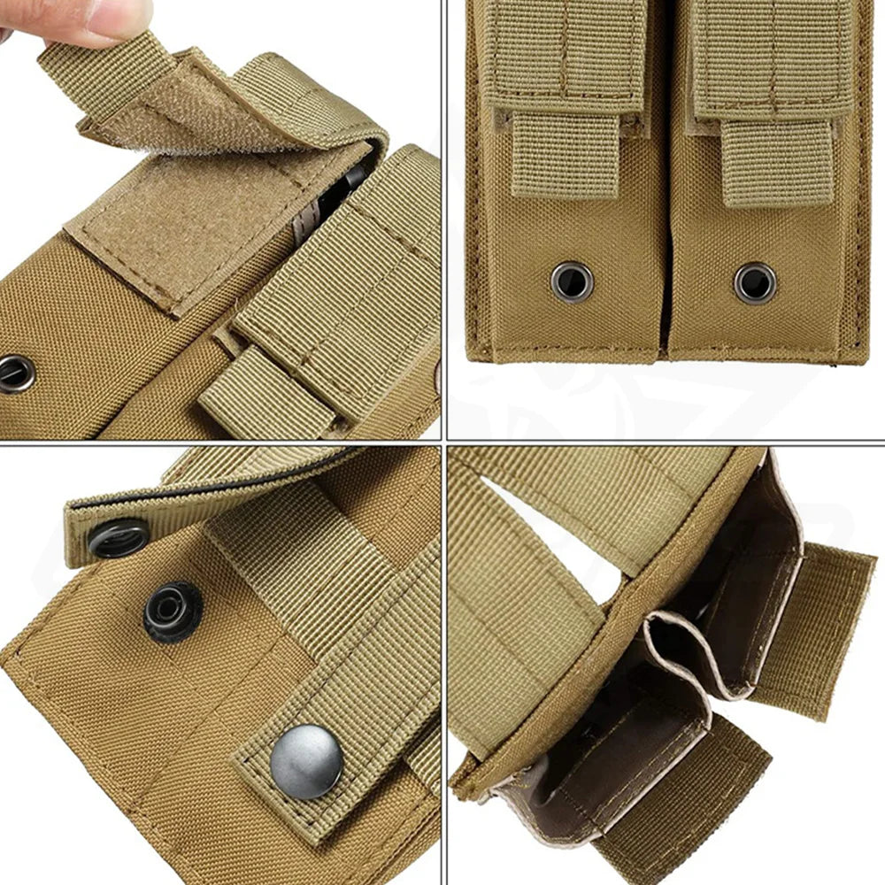 OPHIDIAN 9mm Magazine Pouch Single Double Magazine Pouch Outdoor Molle Open Magazine Pouch