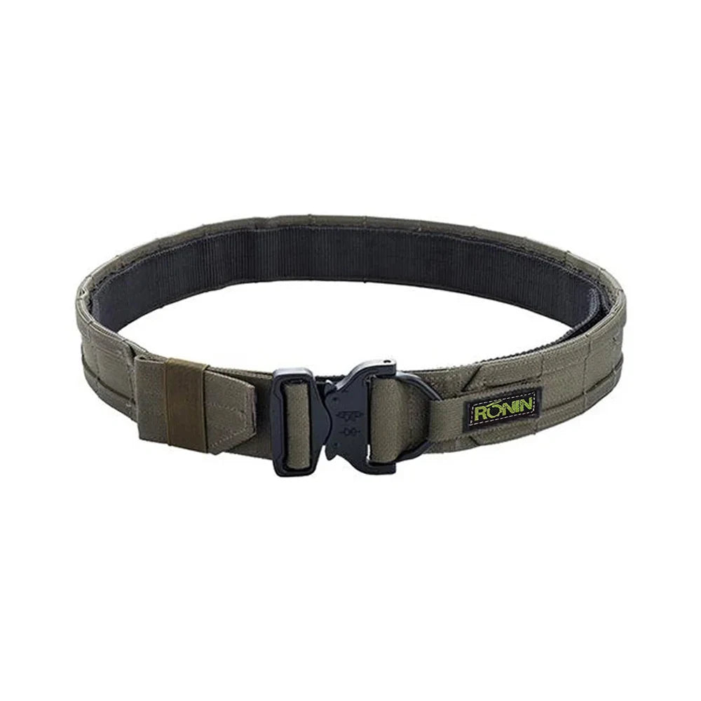 50cm 2 inch Width Ronin Style Tactical Molle Belt Outdoor Hunting Double Layer Belt Molle System Belt