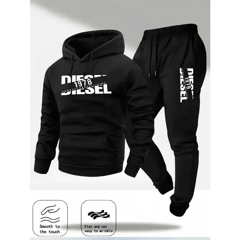 2026 popular autumn and winter new hooded sportswear sportswear fashion hooded sportswear casual sportswear and pants two in one