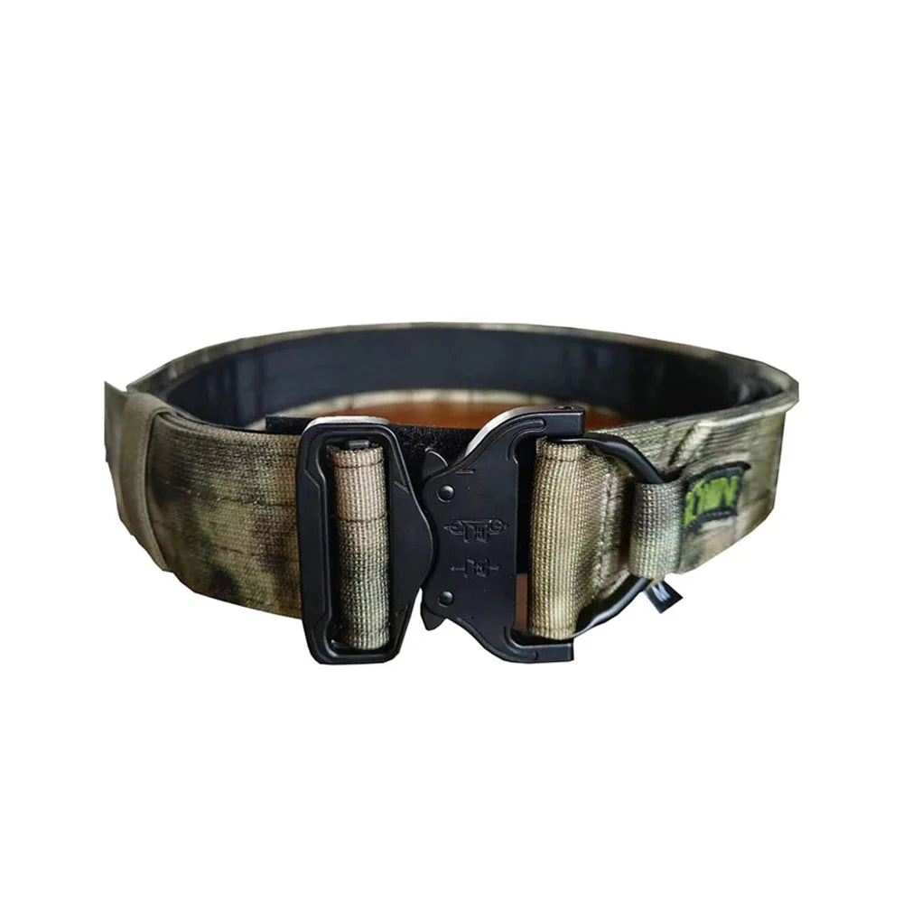 50cm 2 inch Width Ronin Style Tactical Molle Belt Outdoor Hunting Double Layer Belt Molle System Belt