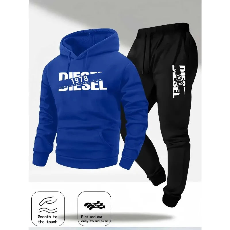 2026 popular autumn and winter new hooded sportswear sportswear fashion hooded sportswear casual sportswear and pants two in one