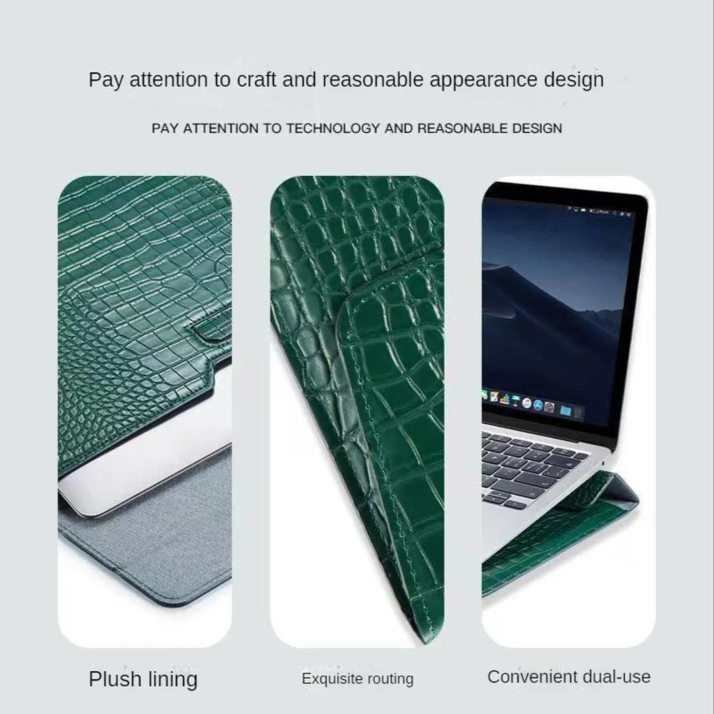 Custom Letters Laptop Sleeve For Macbook Air 13 Case 11 13.3 15.4 Retina Unisex Sleeve Envelope Leather Laptop Sleeve Pouch