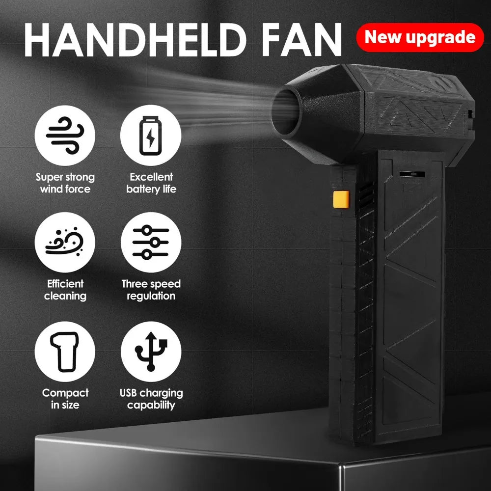 Jet Dry Blower with High Speed Turbofan 130000RPM Powerful Brushless Motor Cordless Handheld Super Jet Fan Blower