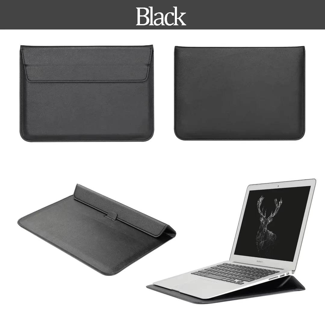 Custom Letters Laptop Sleeve For Macbook Air 13 Case 11 13.3 15.4 Retina Unisex Sleeve Envelope Leather Laptop Sleeve Pouch