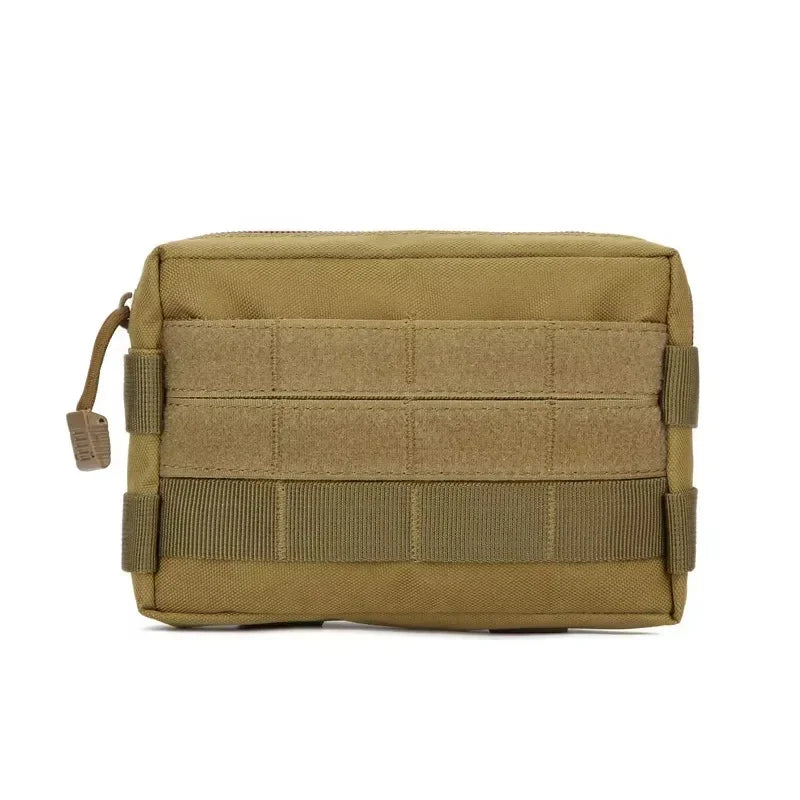 Double Layer EDC Pack Men Tactical Molle Waist Belt Oxford Hip Pouch Fanny Pack Camping Hunting Utility