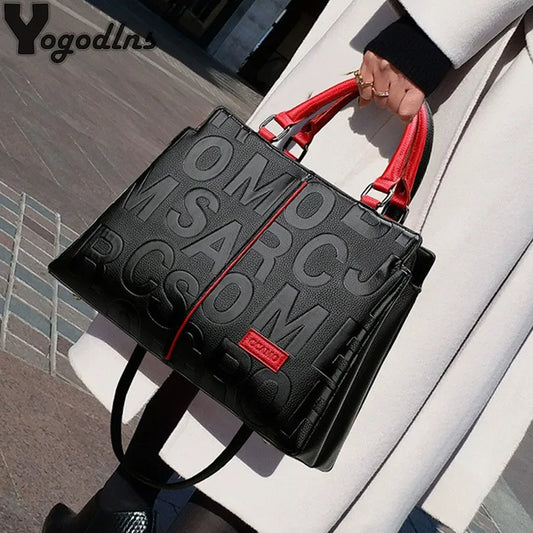 PU Leather Casual Crossbody Bags for Women Ladies Luxury Designer Tote Handbag Female Large Capacity Travel Bag