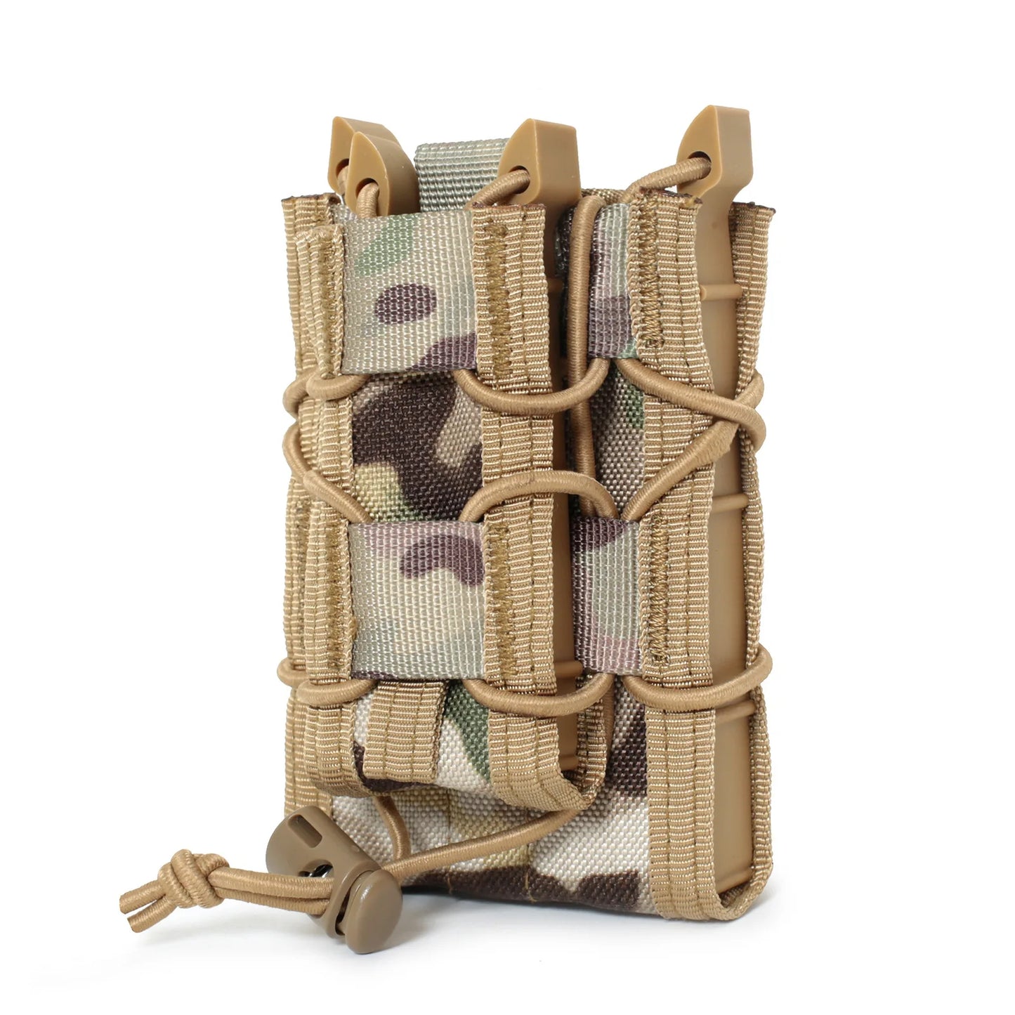 5.56 9mm Molle Magazine Pouch AK AR M4 AR15 Double Decker Magazine Holder Bag Rifle Pistol Mag Holster Vest Pouches