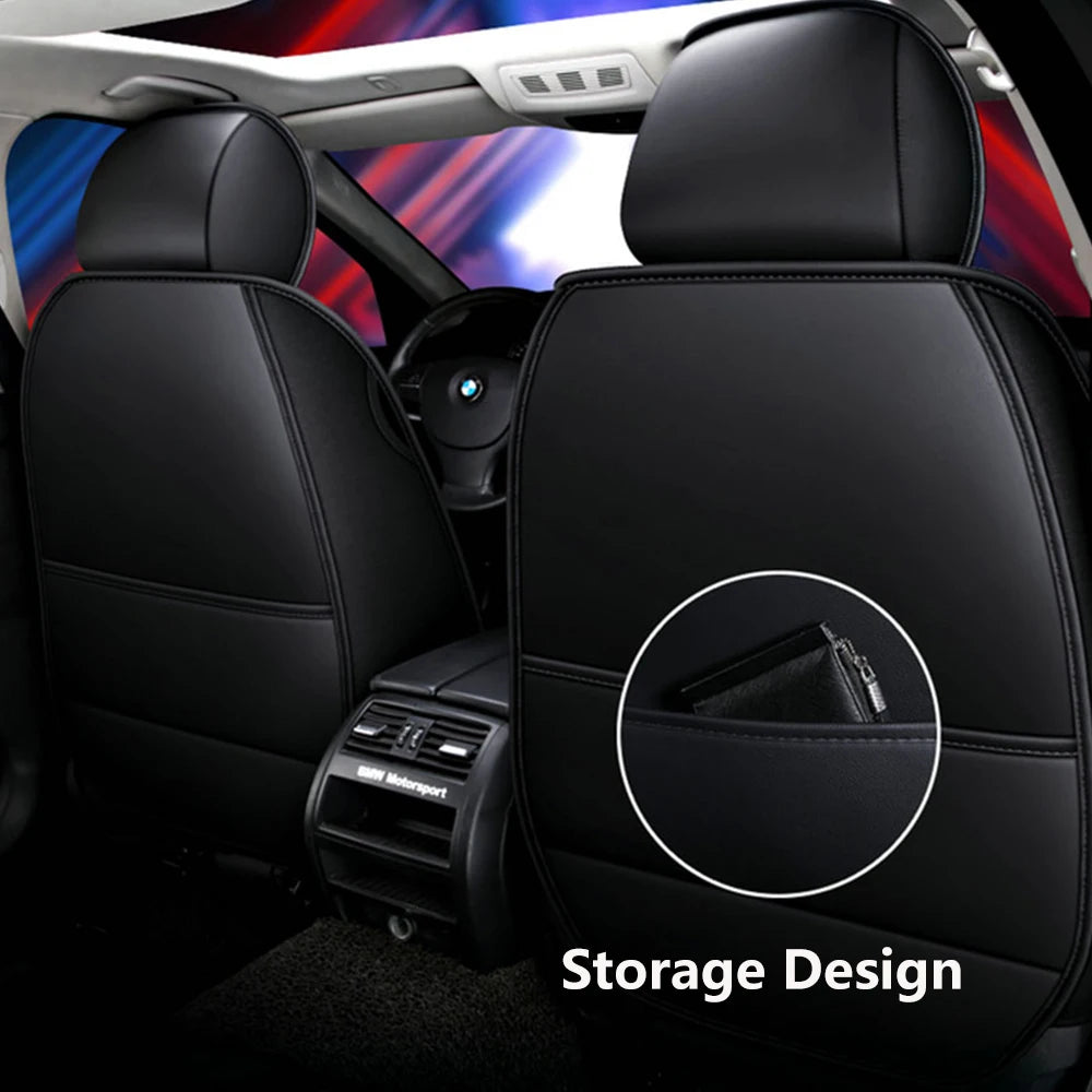 Elegant Universal Faux Leather Car Seat Cover by Tand: Easy-Clean, Comfort Design, Fits Major Models.