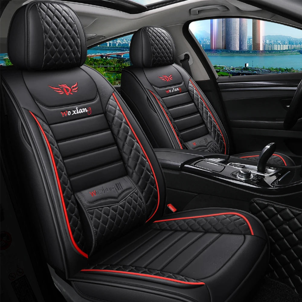 Elegant Universal Faux Leather Car Seat Cover by Tand: Easy-Clean, Comfort Design, Fits Major Models.