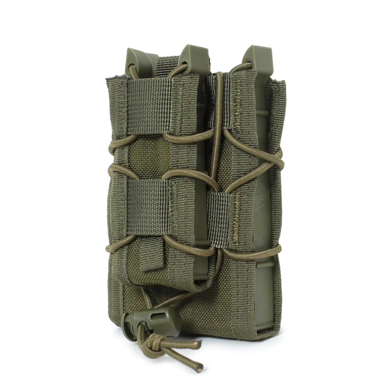 5.56 9mm Molle Magazine Pouch AK AR M4 AR15 Double Decker Magazine Holder Bag Rifle Pistol Mag Holster Vest Pouches