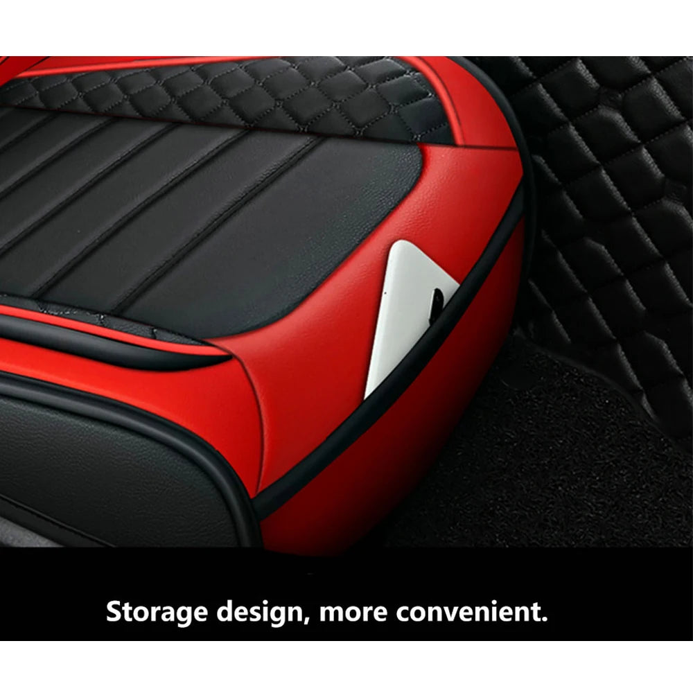 Elegant Universal Faux Leather Car Seat Cover by Tand: Easy-Clean, Comfort Design, Fits Major Models.