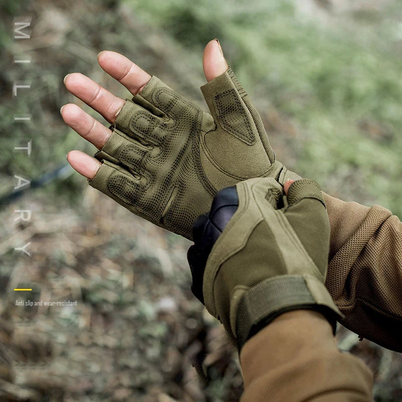 Tactical Gloves for Men Women Protective Soft Shell Anti Slip Outdoor Motorcycle Sports Training Military