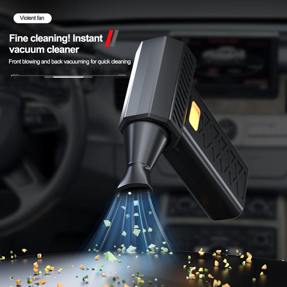 400000RPM Powerful Air Blower Turbo Fan with LED Display& Lighting Dust Cleaner 6 Speeds Brushless Turbo Jet Blower