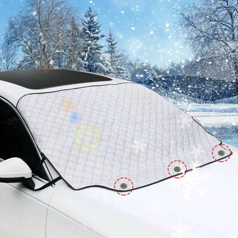 1pcs Winter Car Front Windscreen Covers Windshield Sunshades Auto-mobile Anti-Snow Frost Ice Shield Dust Protector Covers