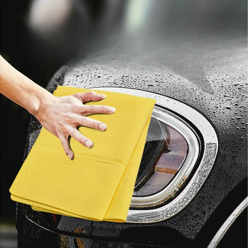 New Big Size 66x43CM 43x32cm Deer Skin Car Wipe Cleaning Supplies PVA Deer Skin Towel Barrel Mounted Large Car Towel