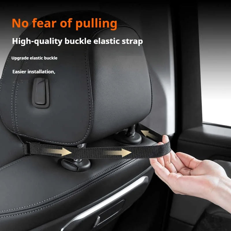 Soft Nappa Leather Car Headrest Neck Support Seat Lumbar Support Cushion Car Punched Neck Pillow Waist Pillows