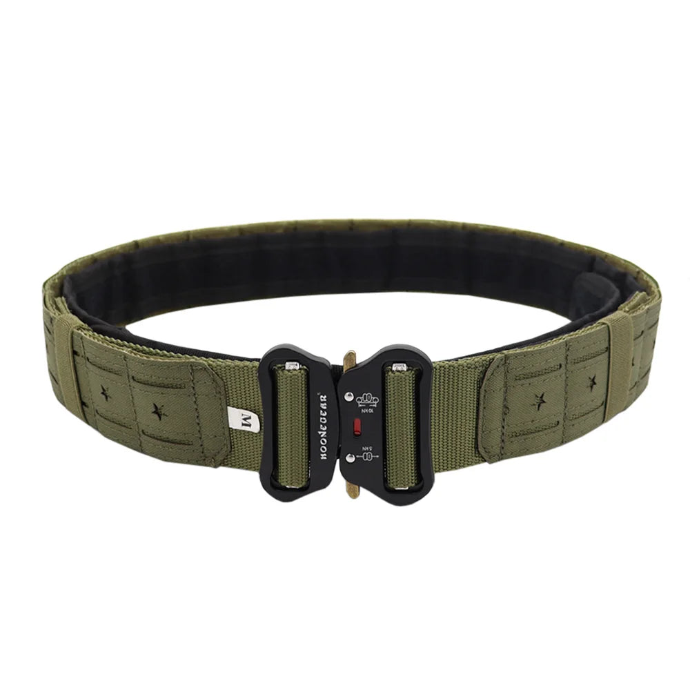 New Tactical 2 inch Combat Belt Quick Release Buckle Belt Molle System Airsoft Hunting Mens Belt Durable Outdoor Belt