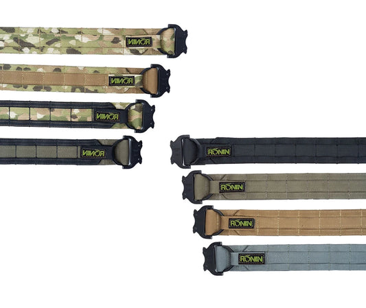 50cm 2 inch Width Ronin Style Tactical Molle Belt Outdoor Hunting Double Layer Belt Molle System Belt