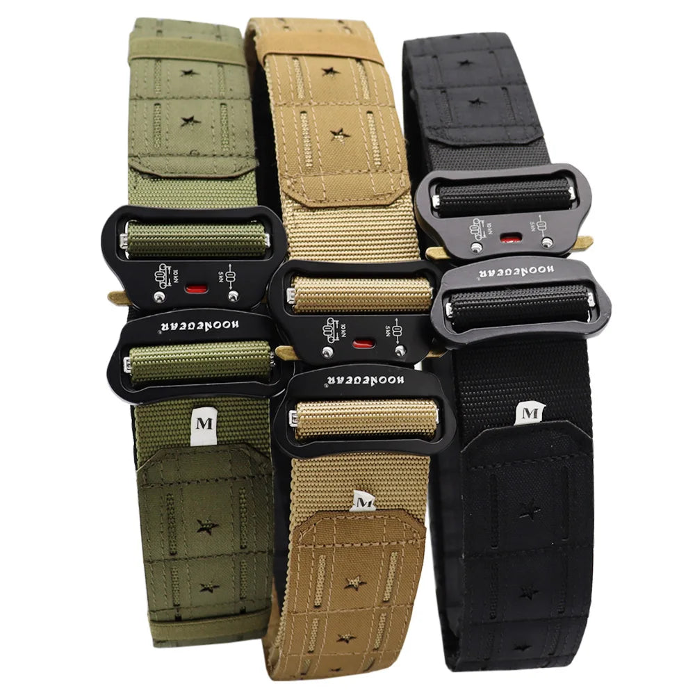 New Tactical 2 inch Combat Belt Quick Release Buckle Belt Molle System Airsoft Hunting Mens Belt Durable Outdoor Belt