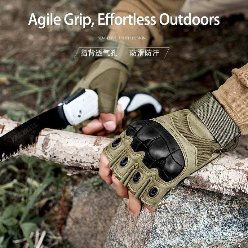 Tactical Gloves for Men Women Protective Soft Shell Anti Slip Outdoor Motorcycle Sports Training Military