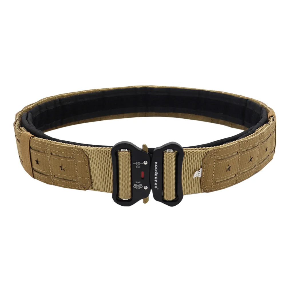New Tactical 2 inch Combat Belt Quick Release Buckle Belt Molle System Airsoft Hunting Mens Belt Durable Outdoor Belt
