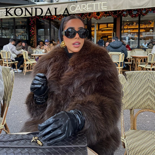 KONDALA Winter Faux Fur Jacket