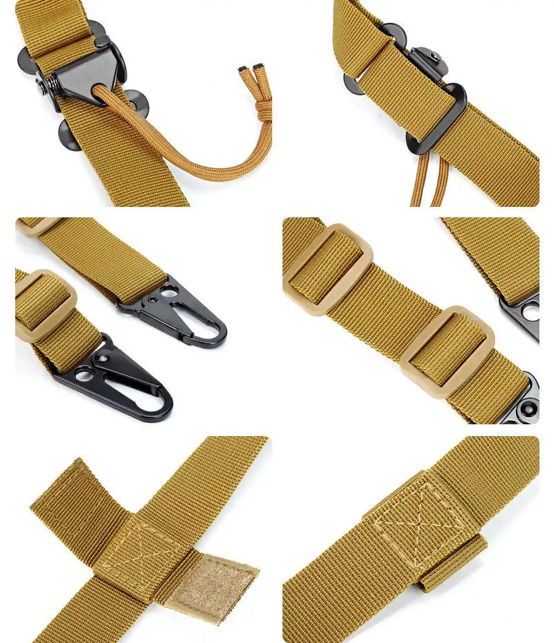 Tactical Hunting Quick Adjustable MK2 Rifle Sling Strap Shooting 2 Points Padded Gun Sling Shoulder Strap