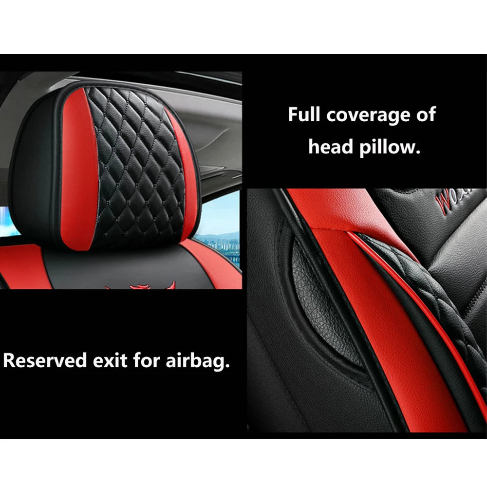 Elegant Universal Faux Leather Car Seat Cover by Tand: Easy-Clean, Comfort Design, Fits Major Models.