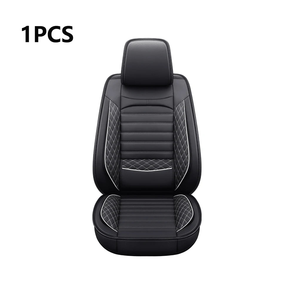 Elegant Universal Faux Leather Car Seat Cover by Tand: Easy-Clean, Comfort Design, Fits Major Models.