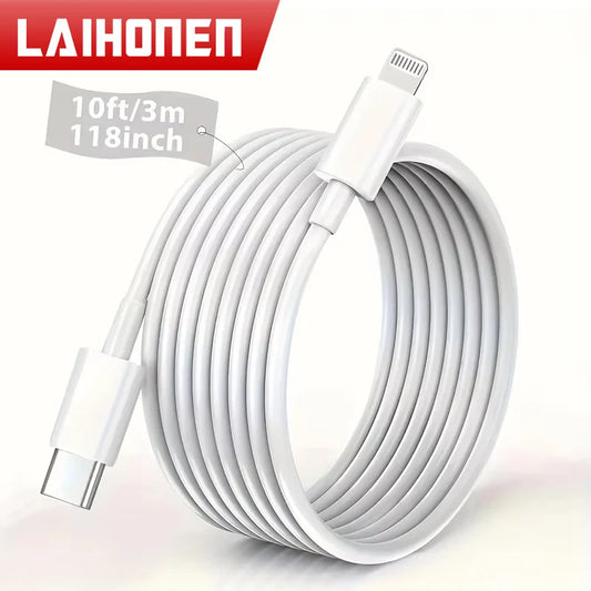 LAIHONEN UsB C to Lightning  1 Pack UsB C Lightning 1m 2m 3m C to L Cable Fast Charging forMacBook Pro for iPhones