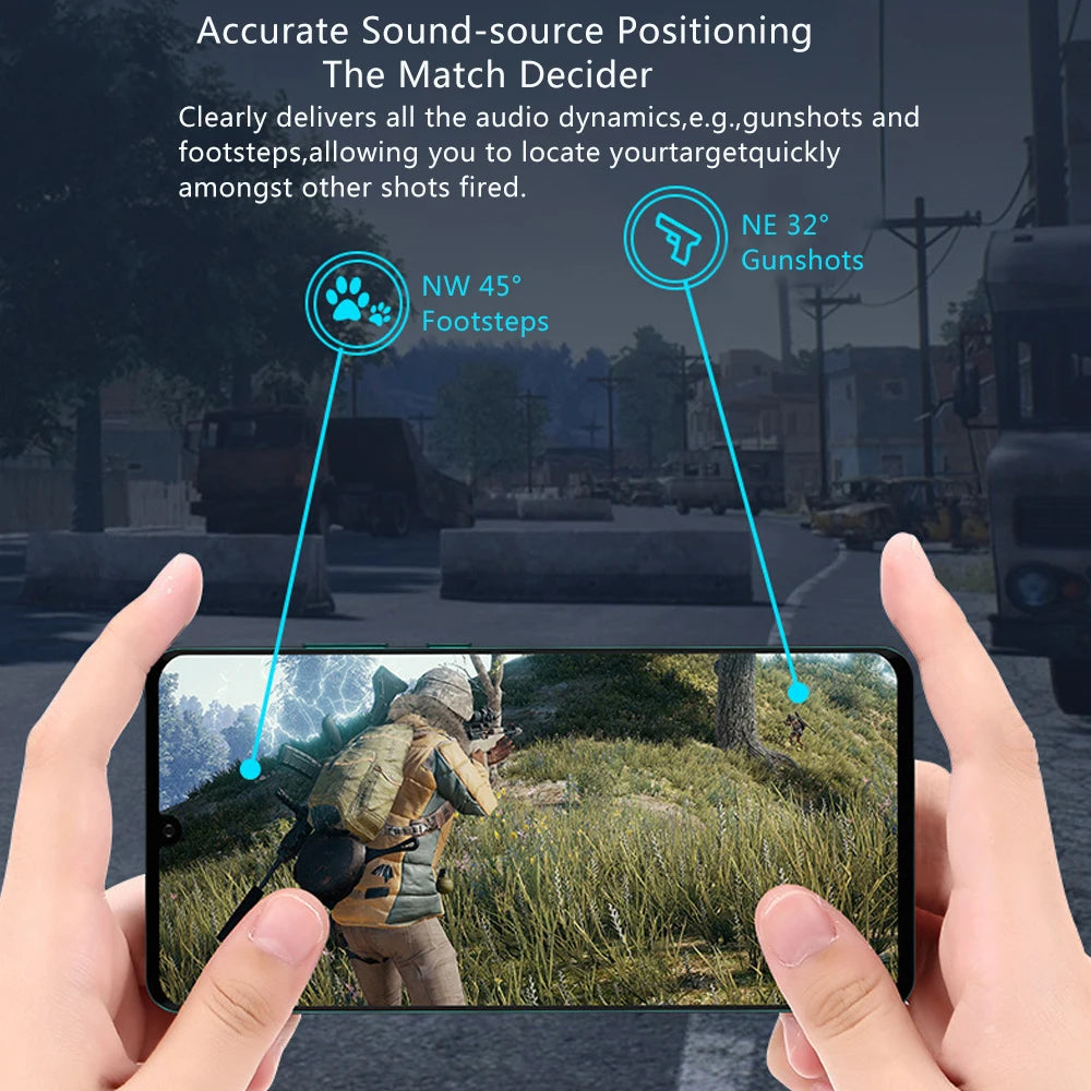 TWS Gaming Earbuds Wireless Bluetooth Earphones Bass Audio Sound Positioning 9D Stereo Music HiFi Headset With Mic