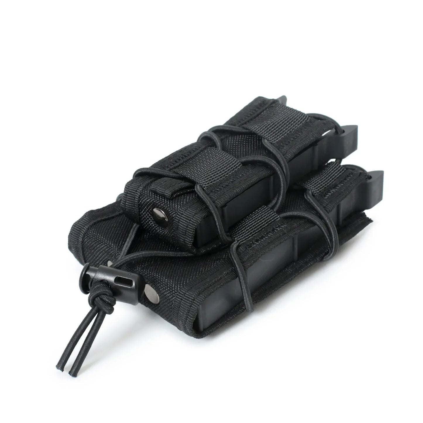 5.56 9mm Molle Magazine Pouch AK AR M4 AR15 Double Decker Magazine Holder Bag Rifle Pistol Mag Holster Vest Pouches