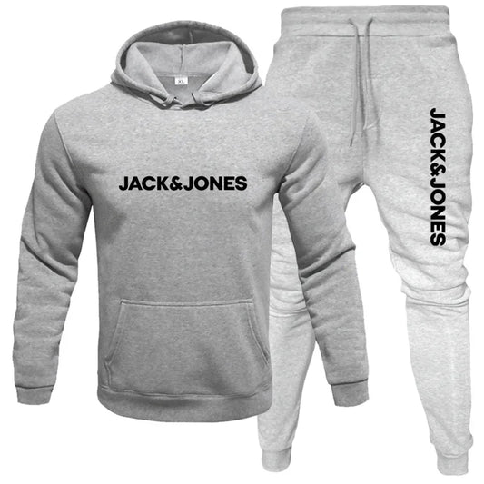 2025 Autumn/Winter Men's Hoodie Set Fashion Hoodie Set Printed Casual Warm Windproof Set Suitable for Outdoor Activities Set