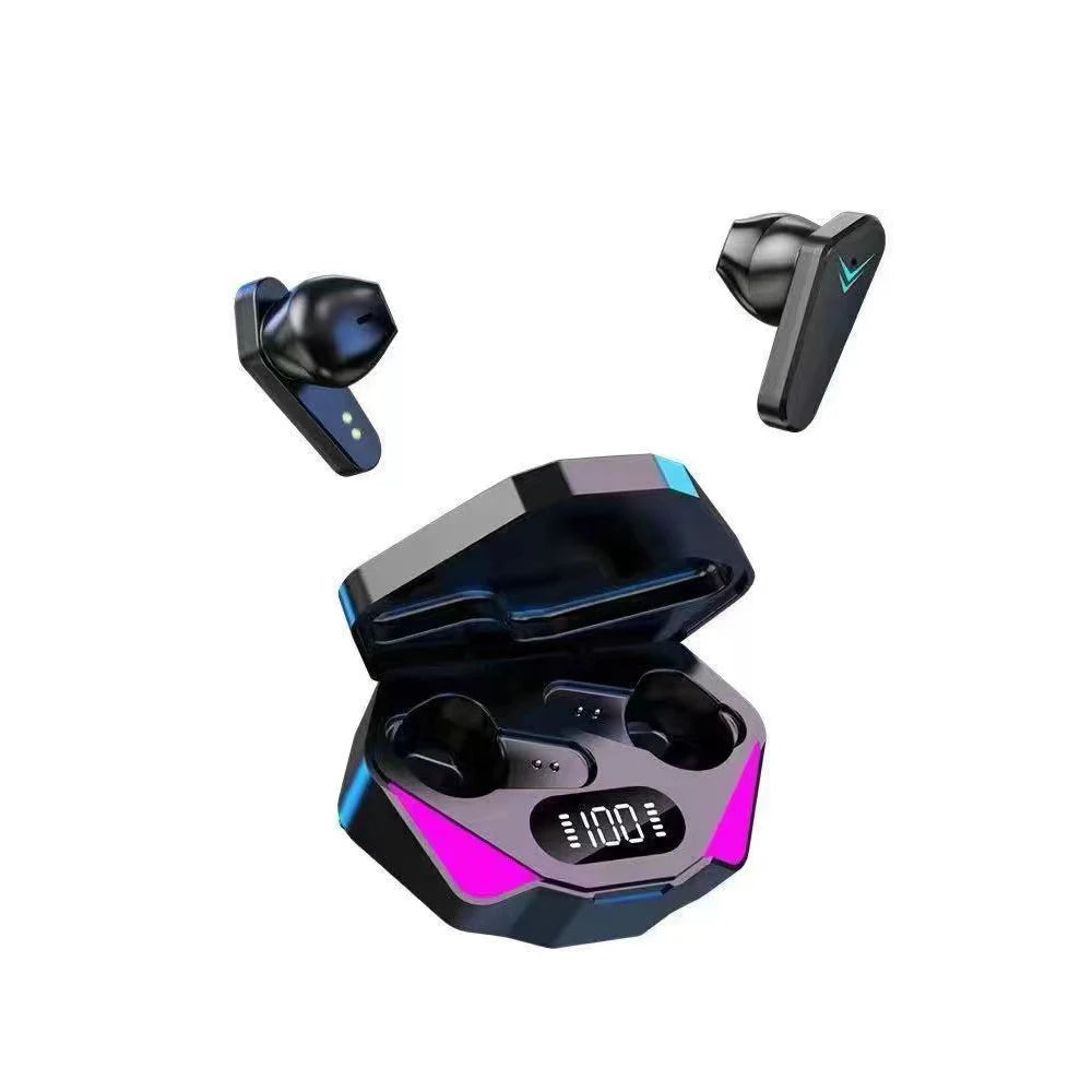 TWS Gaming Earbuds Wireless Bluetooth Earphones Bass Audio Sound Positioning 9D Stereo Music HiFi Headset With Mic