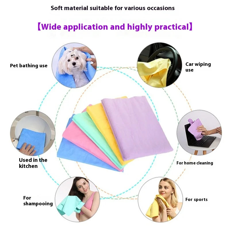 New Big Size 66x43CM 43x32cm Deer Skin Car Wipe Cleaning Supplies PVA Deer Skin Towel Barrel Mounted Large Car Towel
